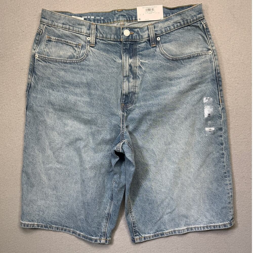 Mode of One Men's Jean Jort Shorts Metro light blue 36 $60